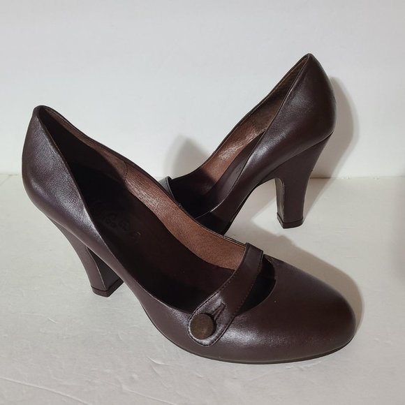 Tamara London Women Shoes Slip On Mary Janes Brown Size 40/9 - Picture 2 of 4